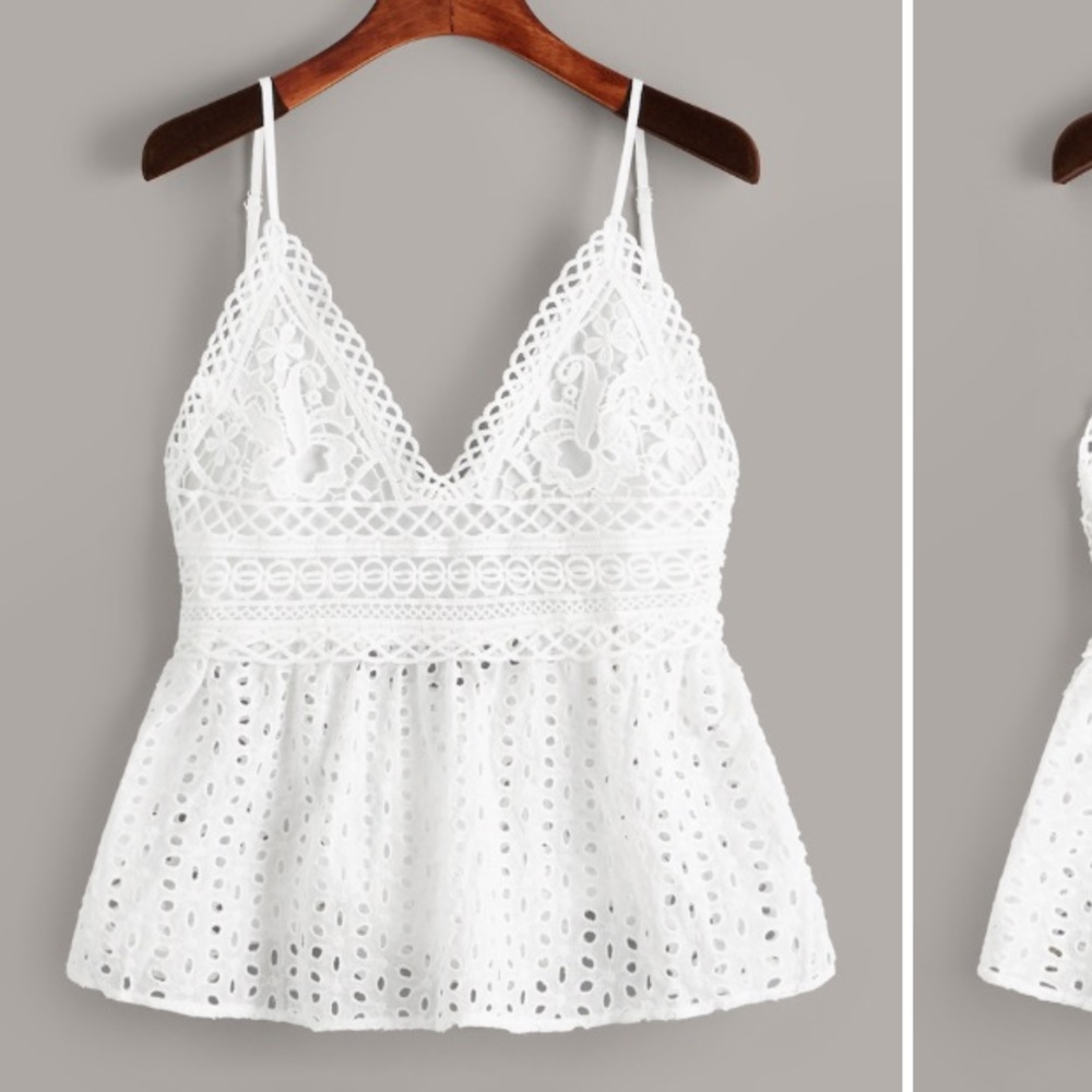 Super cute white tank top